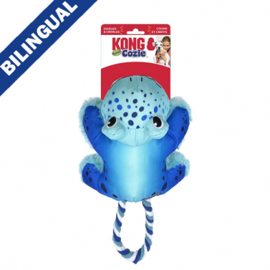 KONG® COZIE™ TUGGZ FROG DOG TOY MEDIUM/LARGE